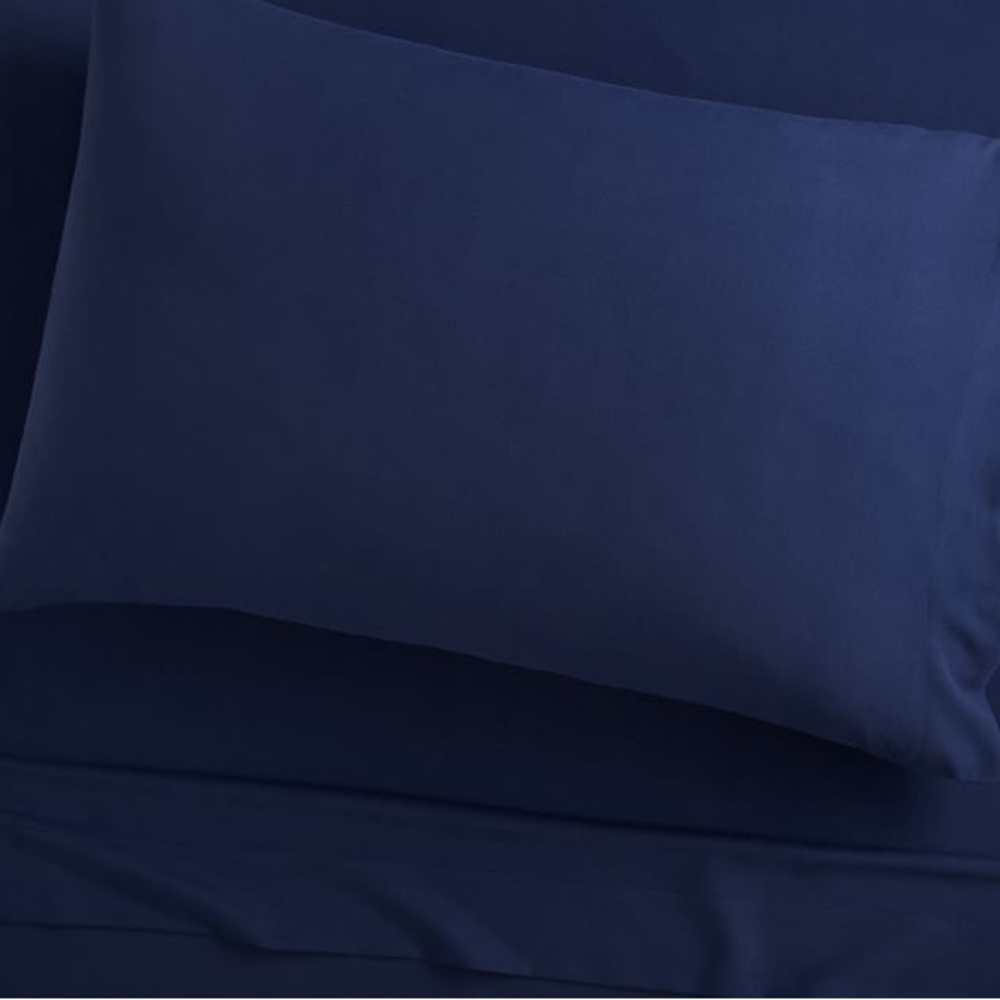 Pottery Barn FULL Recycled Washed Microfiber Sheet Set & Pillowcases